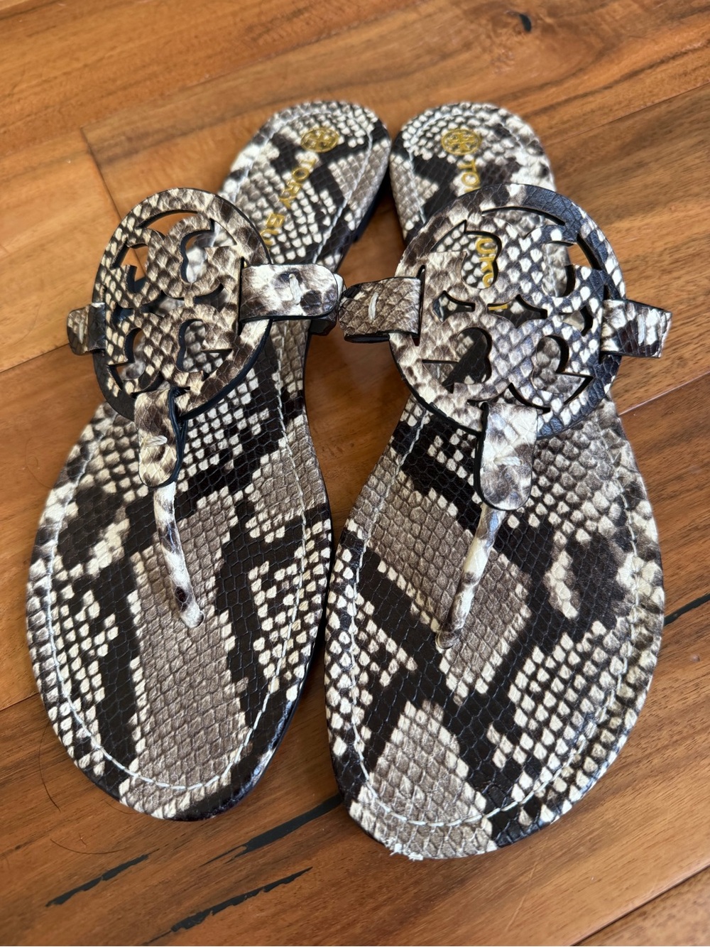 Tory Burch Snake Prink Miller Sandals